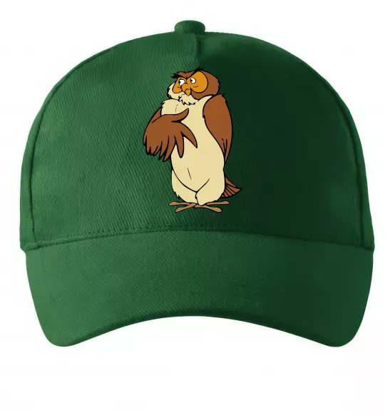 Кепка Сова мультфільм Темно-зеленый фото