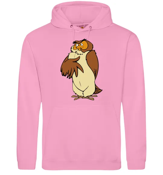 Мужская толстовка (худи) Сова мультфільм Розовый фото