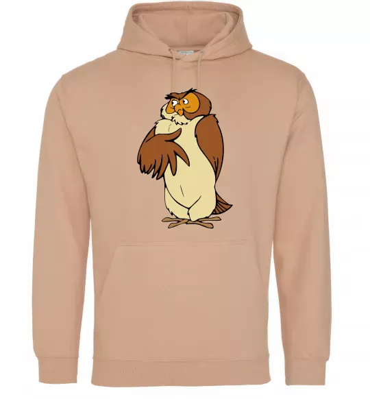 Мужская толстовка (худи) Сова мультфільм Песочный фото