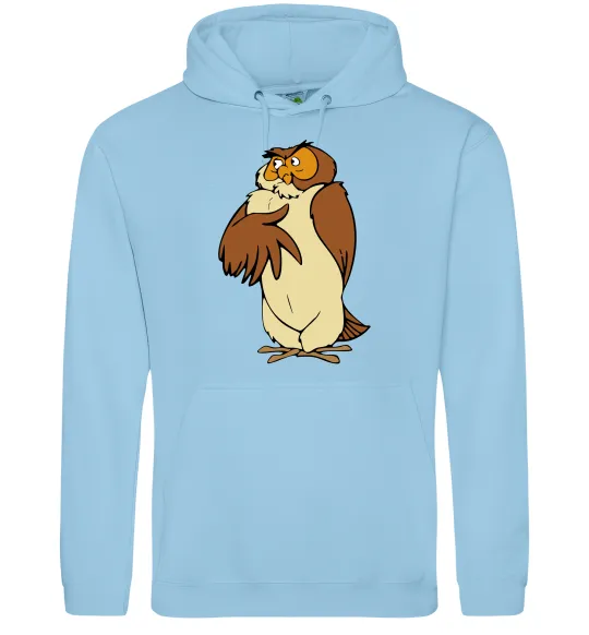 Мужская толстовка (худи) Сова мультфільм Голубой фото