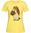 Жіноча футболка Сова мультфільм Лимонний фото