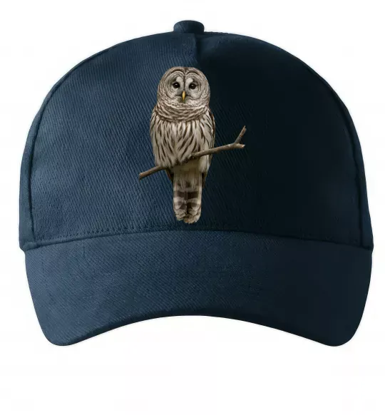 Кепка Сова на гілці Темно-синий фото