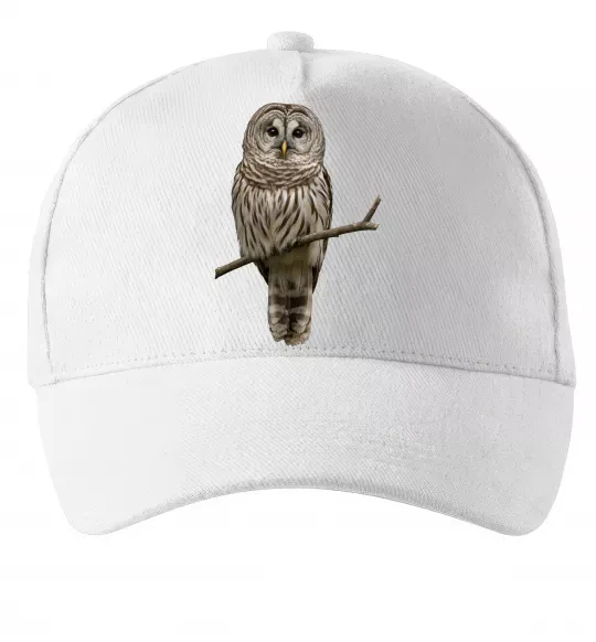 Кепка Сова на гілці Белый фото
