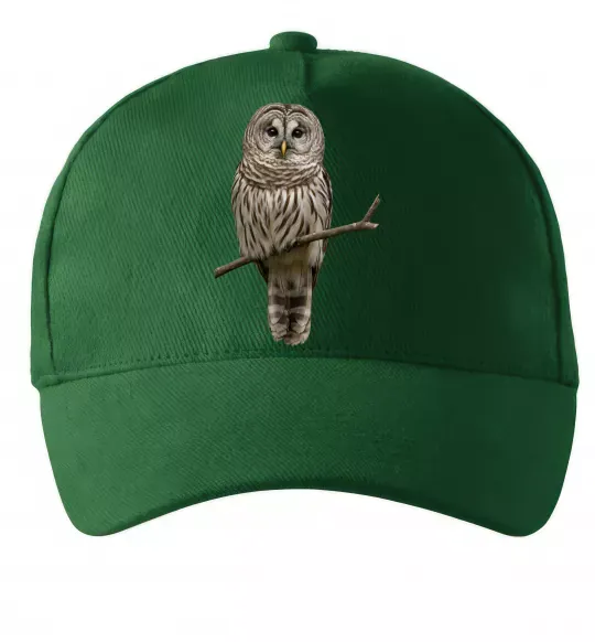 Кепка Сова на гілці Темно-зеленый фото