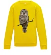 Детский Свитшот Сова на гілці Солнечно желтый фото