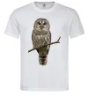 Чоловіча футболка Сова на гілці Білий фото