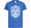 Дитяча футболка Сова орнамент Яскраво-синій фото