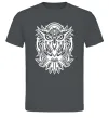 Мужская футболка Сова орнамент Графит фото