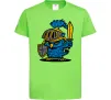 Детская футболка Сова в обладунках Лаймовый фото