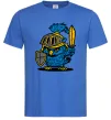 Мужская футболка Сова в обладунках Ярко-синий Мужская футболка Сова в обладунках Ярко-синий фото