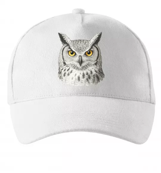Кепка Сова погляд Белый фото