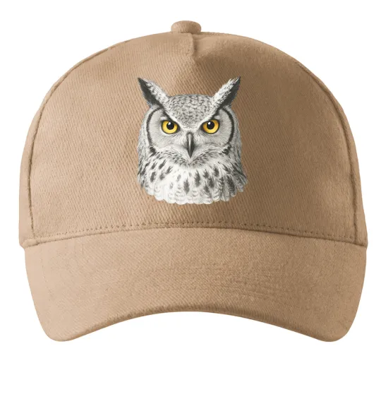 Кепка Сова погляд Песочный фото