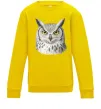 Детский Свитшот Сова погляд Солнечно желтый фото