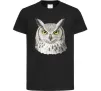 Дитяча футболка Сова погляд Чорний фото