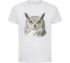 Дитяча футболка Сова погляд Білий фото