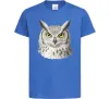 Дитяча футболка Сова погляд Яскраво-синій фото