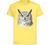 Дитяча футболка Сова погляд Лимонний фото