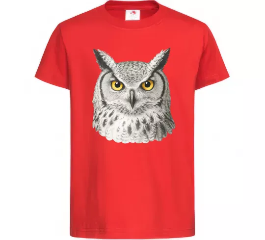 Дитяча футболка Сова погляд Червоний фото