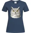 Жіноча футболка Сова погляд Темно-синій фото