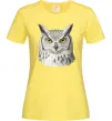 Жіноча футболка Сова погляд Лимонний фото
