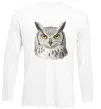 Лонгслів Сова погляд Білий фото