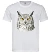 Чоловіча футболка Сова погляд Білий фото