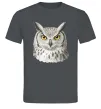 Чоловіча футболка Сова погляд Графіт фото