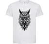 Детская футболка Сова черепи Белый фото