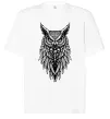 Футболка Оверсайз Сова черепи Белый фото