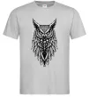 Мужская футболка Сова черепи Серый фото