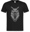 Мужская футболка Сова черепи Черный фото