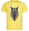Мужская футболка Сова черепи Лимонный фото