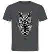 Мужская футболка Сова черепи Графит фото