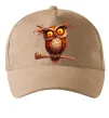 Кепка Кумедна сова на гілці Песочный фото