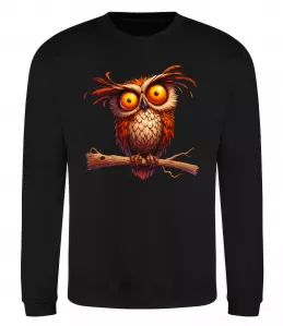 Свитшот Сова бохо Серый меланж фото