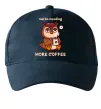 Кепка Owl be needing more coffee Темно-синій фото