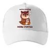 Кепка Owl be needing more coffee Білий фото