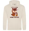 Мужская толстовка (худи) Owl be needing more coffee Таш Мужская толстовка (худи) Owl be needing more coffee Таш фото