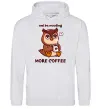 Жіноча толстовка (худі) Owl be needing more coffee Сірий меланж фото