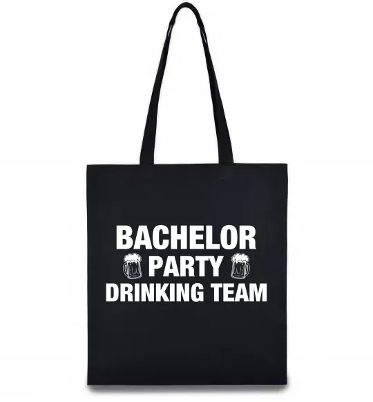 Эко-сумка Bachelor party drinking team Черный фото