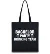 Эко-сумка Bachelor party drinking team Черный фото