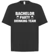 Футболка Оверсайз Bachelor party drinking team Чорний фото