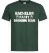 Чоловіча футболка Bachelor party drinking team Темно-зелений фото