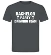 Чоловіча футболка Bachelor party drinking team Графіт фото