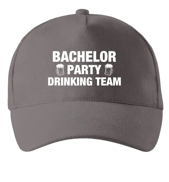 Кепка Bachelor party drinking team Сірий фото