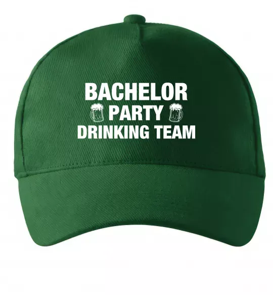 Кепка Bachelor party drinking team Темно-зеленый фото