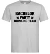 Чоловіча футболка Bachelor party drinking team Сірий фото
