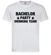 Чоловіча футболка Bachelor party drinking team Білий фото