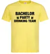 Чоловіча футболка Bachelor party drinking team Лимонний фото