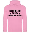 Мужская толстовка (худи) Bachelor party drinking team Розовый фото